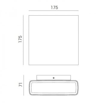 Specification image for Flos Climber 175 Up & Down LED Wall Light