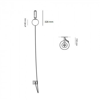 Specification image for Artemide nh wall light