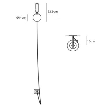 Specification Image for Artemide nh Wall Light
