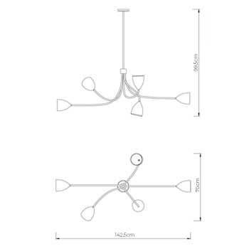 Specification Image for Porta Romana Tulip Suspension