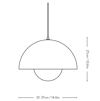 Specification Image for &Tradition Flowerpot VP7 Pendant