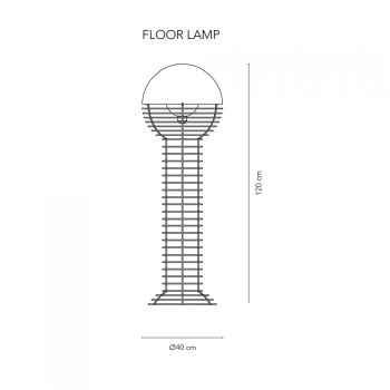 Specification image for Verpan Wire Floor Lamp