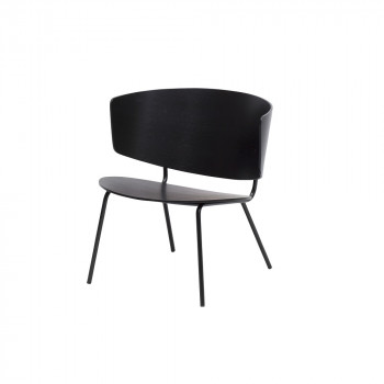 ferm LIVING Herman Lounge Chair in black