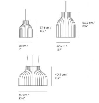 Specification image for Muuto Strand Open Pendant