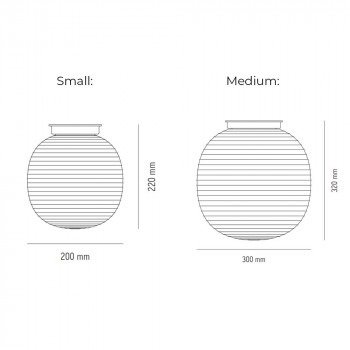 Specification Image for New Works Lantern Globe Ceiling Light