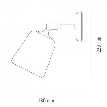Specification Image for New Works Material Wall Light