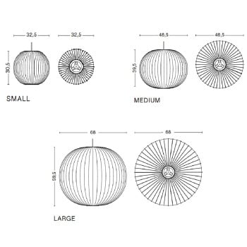 Specification Image for HAY Nelson Ball Bubble Pendant
