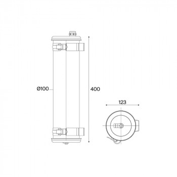 Specification Image for Nilak Portable LED Wall Light