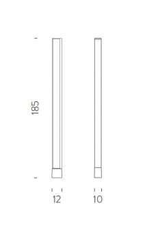Specification image for Nemo Lighting TRU Floor Lamp