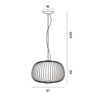 Specification Image for Foscarini Spokes 3 LED MyLight Pendant
