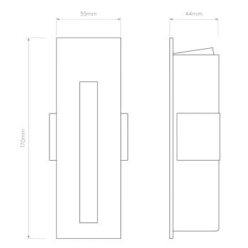Specification Image for Astro Borgo 55 LED Recessed Light