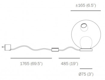 Specification image for Bocci 28t Table and Wall Light