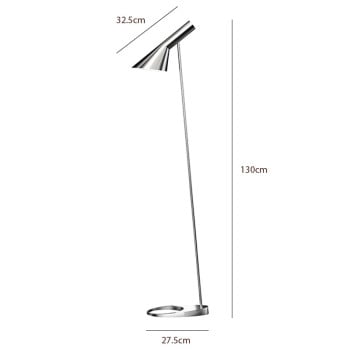 Specification Image for Louis Poulsen AJ Floor Lamp Stainless Steel