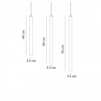 Specification image for NORR11 Pipe LED Pendant
