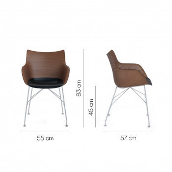 Specification image for Kartell Smart Wood Q/Wood Chair