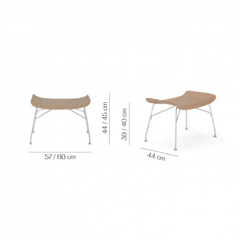 Specification image for Kartell Smart Wood S/Wood Ottoman