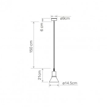 Specification image for Anglepoise Type 80 Pendant 