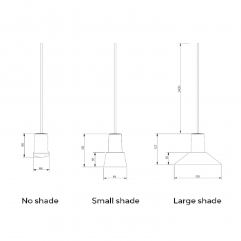 Specification image for Zero Compose Suspension - Metal Shade