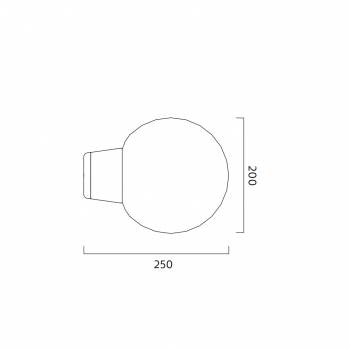 Specification image for Zero Shibuya Ceiling/Wall Light