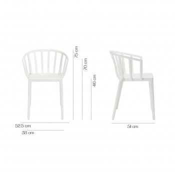 Specification image for Kartell Venice Chair