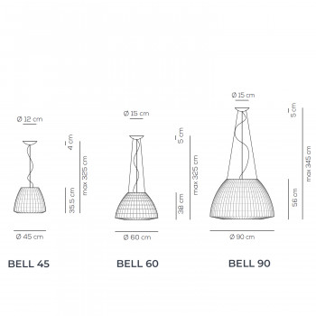 Specification image for Axolight Bell Suspension