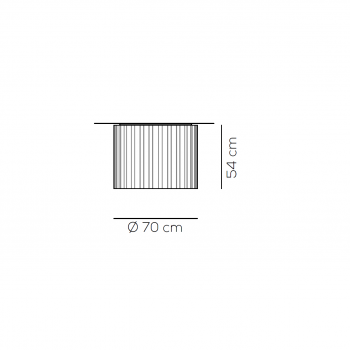 Specification image for Axolight Skirt Ceiling Light