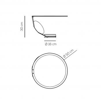 Specification image for Axolight Cut LED Table Lamp