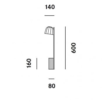 Specification image for Prandina Novia Table Lamp