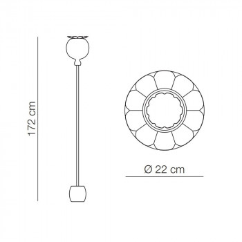 Specification image for KDLN Opyo Floor Lamp