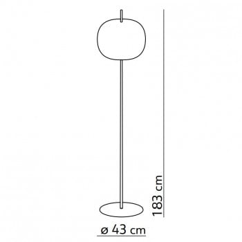 Specification image for KDLN Kushi XL Floor Lamp