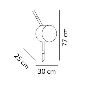 Specification image for KDLN Floed Ceiling/Wall Light