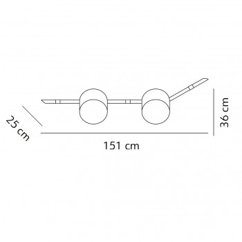 Specification image for KDLN Floed 2 Ceiling/Wall Light