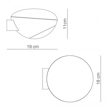 Specification image for KDLN Tua LED Wall Light