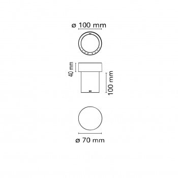 Specification image for Flos Last Order LED Portable Lamp