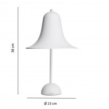 Specification image for Verpan Pantop 23 cm Table Lamp