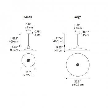 Specification image for Diesel Living with Lodes Vinyl Pendant