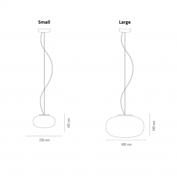 Specification image for New Works Karl-Johan LED Pendant