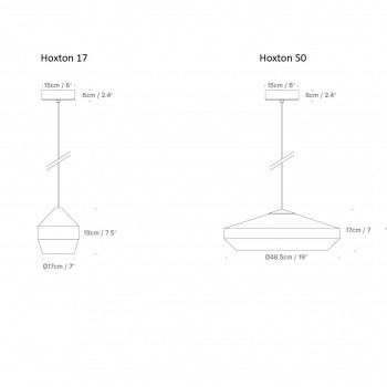 Specification image for Innermost Hoxton Pendant