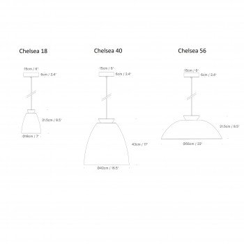 Specification image for Innermost Chelsea Pendant