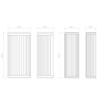 Specification Image for Astro Versailles LED Wall Light
