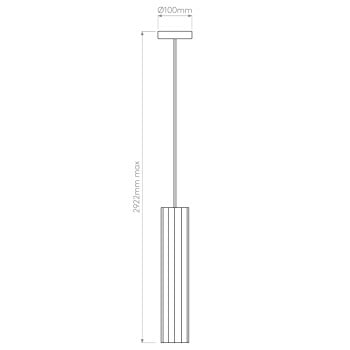 Specification Image for Astro Hashira Pendant Light