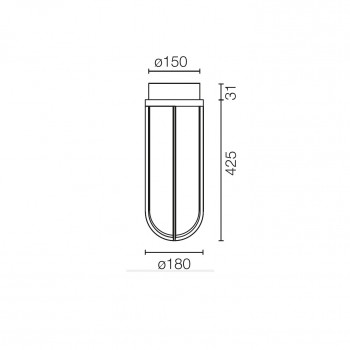 Specification image for Flos In Vitro LED Ceiling Light