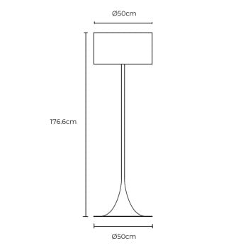 Specification Image for Flos Spun Floor Lamp