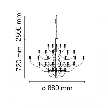 Specification image for Flos 2097/30 Chandelier
