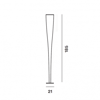 Specification image for Foscarini Mite Floor Lamp