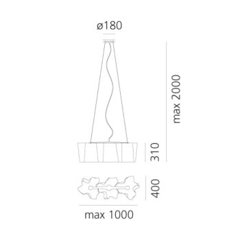 Specification Image for Artemide Logico Suspension 3 In Linea