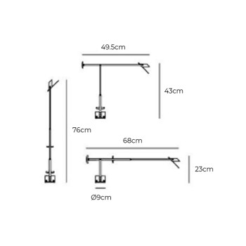 Specification Image for Artemide Tizio Micro Table Lamp