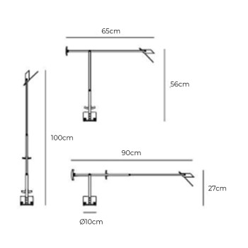 Specification Image for Artemide Tizio 35 Table Lamp