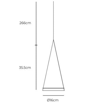 Specification Image for Flos Fucsia Pendant