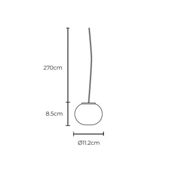 Specification Image for Flos Glo-Ball Mini Suspension